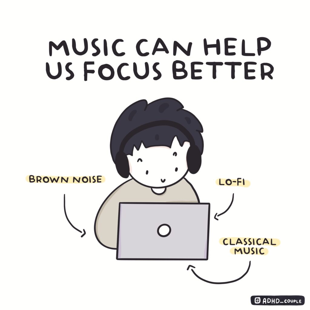 music can help us focus adhd